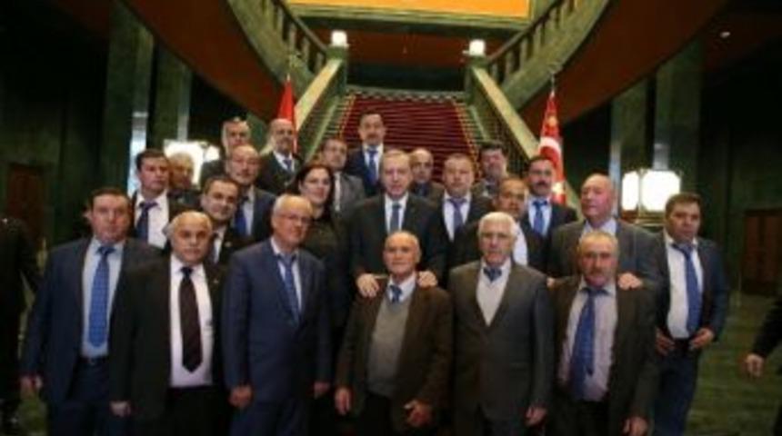 Muhtarlar Cumhurbaşkanını Ziyaret Etti