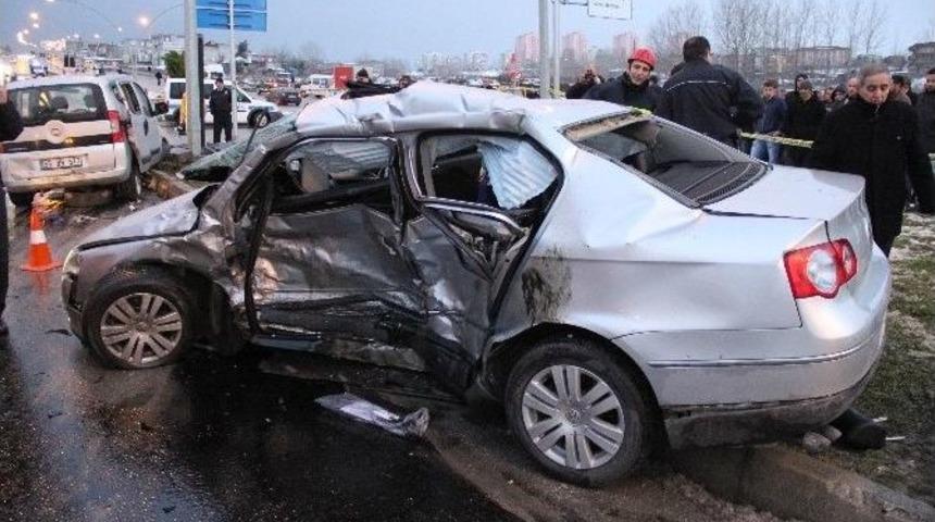Samsun&rsquo;da Trafik Kazası: 1 &Ouml;l&uuml;, 2 Yaralı
