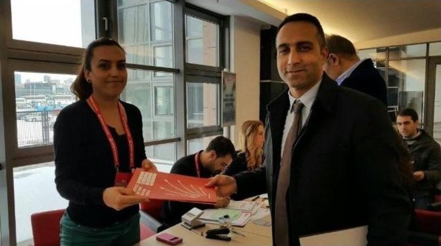Din&ccedil;er Solmaz, Chp Genel Merkezine Adaylık Başvurusunu Yaptı
