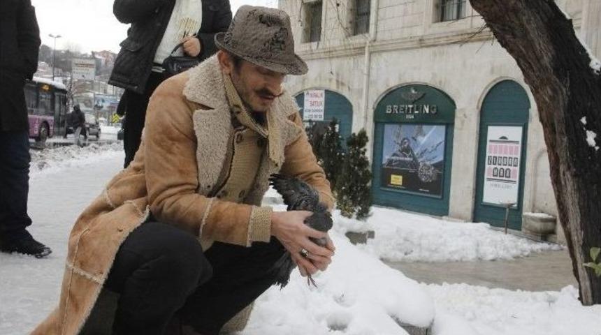 &Uuml;nl&uuml; Oyuncu Metin Ke&ccedil;eci G&uuml;vercin Kurtardı