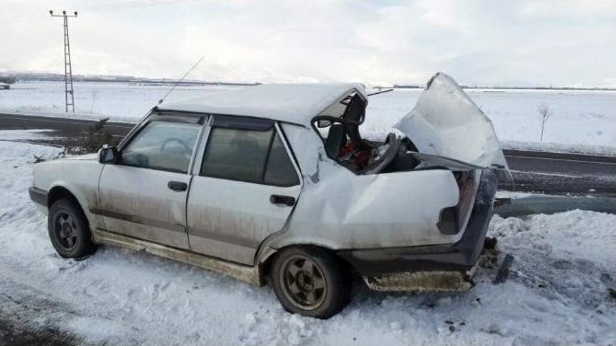 Hurdaya D&ouml;nen Ara&ccedil;tan Burnu Bile Kanamadan &Ccedil;ıktı