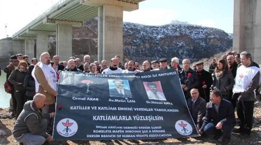 İhd, Faili Me&ccedil;hul Şekilde &Ouml;ld&uuml;r&uuml;len &Uuml;&ccedil; Kişiyi Karafillerle Andı