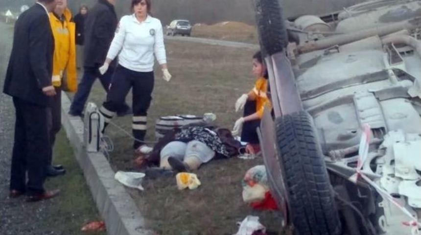 &Ccedil;aycuma&rsquo;da Trafik Kazası: 1 &Ouml;l&uuml;, 2 Yaralı