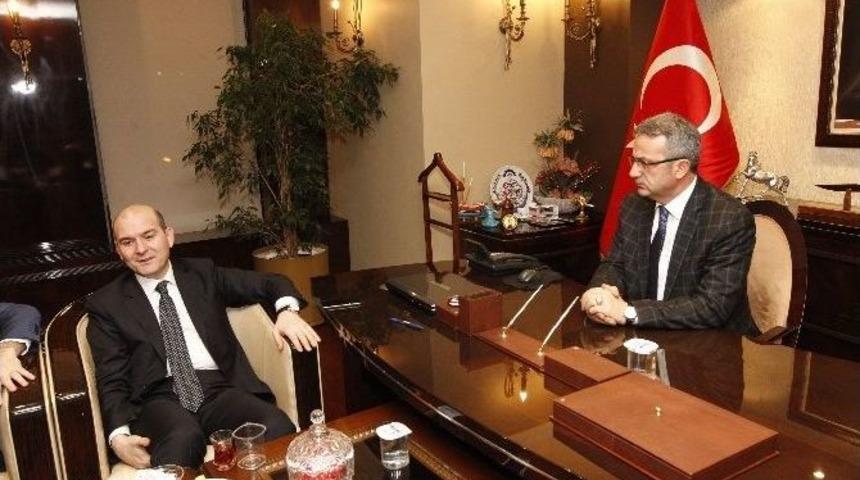 S&uuml;leyman Soylu Başkan K&ouml;şker&rsquo;in Konuğu Oldu
