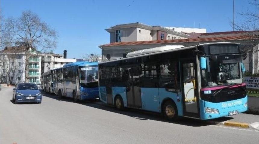 Ak&ccedil;akoca&rsquo;da &Ouml;zel Halk Otob&uuml;s&ccedil;&uuml;leri Kontak Kapattı