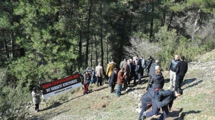 &Ouml;zgecan Cesedinin Yakıldığı Yerde Anıldı