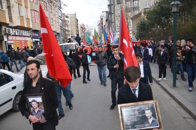 Tekirdağ’da Ülkücüler Fırat Çakıroğlu İçin Yürüdü