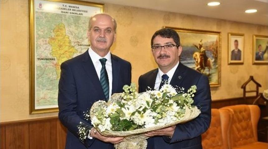 Başkan &Ccedil;elik, Rekt&ouml;r &Ccedil;elebi&rsquo;yi Ağırladı