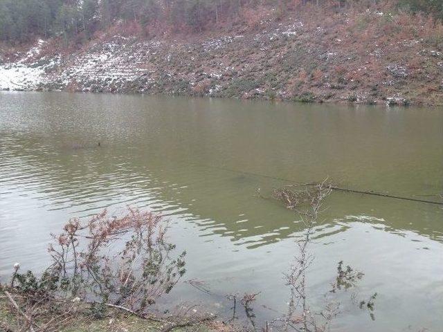 Barajda Sular Yükselince Telefon Hatları Suyun Ortasında Kaldı