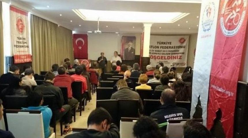 Triatlon Federasyonu Tek G&ouml;revli Gelişim Semineri Kuşadası&rsquo;nda Yapıldı