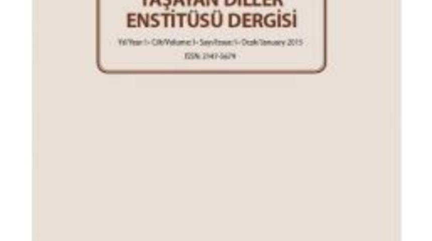 Yaşayan Diller Enstit&uuml;s&uuml; Dergisi &Ccedil;ıktı