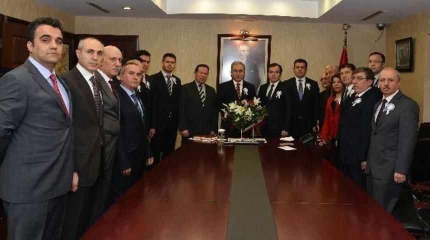 Vali Büyük, Vergi Dairesi Heyetini Kabul Etti