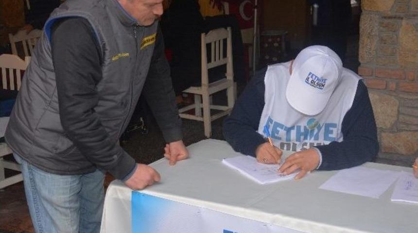Fethiye&rsquo;nin İl Olması İ&ccedil;in İmza Kampanyası Başlatıldı