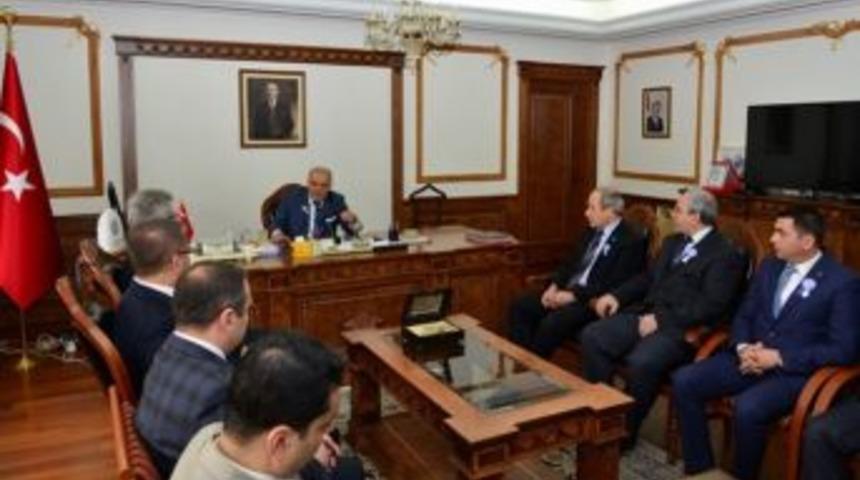 İl Defterdarı Yusuf Balcı Vali Şent&uuml;rk&rsquo;&uuml; Ziyaret Etti