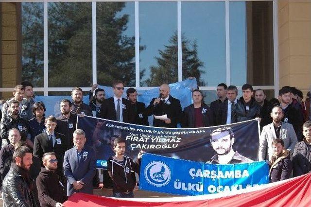 Çarşamba Ülkü Ocakları’ndan Protesto