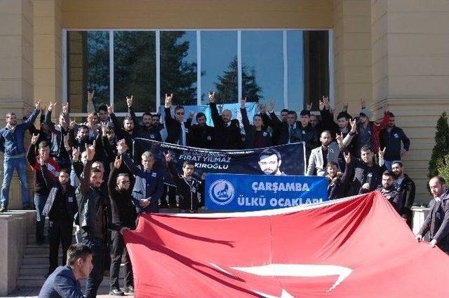 Çarşamba Ülkü Ocakları’ndan Protesto