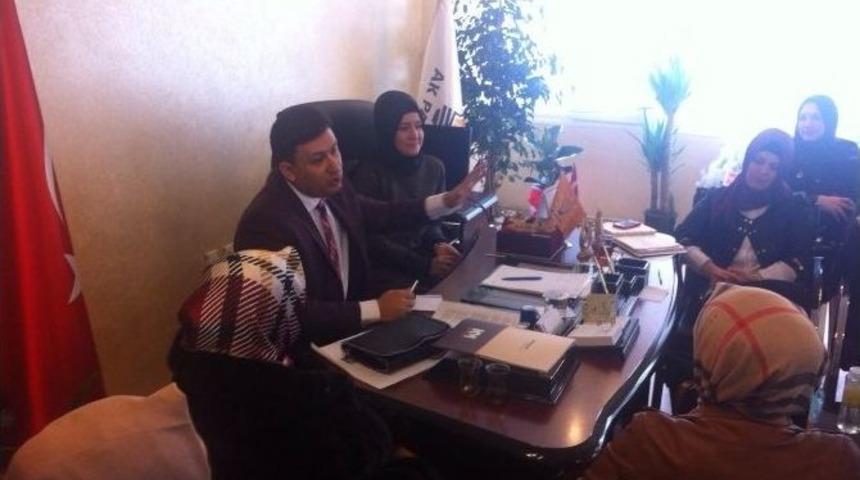 Atıcı, Kadın Kollarını Ziyaret Etti