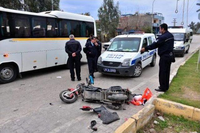 Tren Çarpan Bisikletin Sürücüsü Ağır Yaralandı