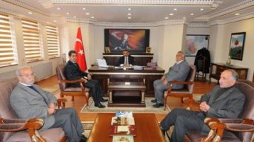 Tunceli Ziraat Odası Yeni Y&ouml;netiminden Vali Kaymak&rsquo;a Ziyaret