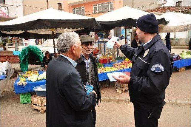 Lapseki’de Pazar Esnafına Dolandırıcılara Karşı Uyarı