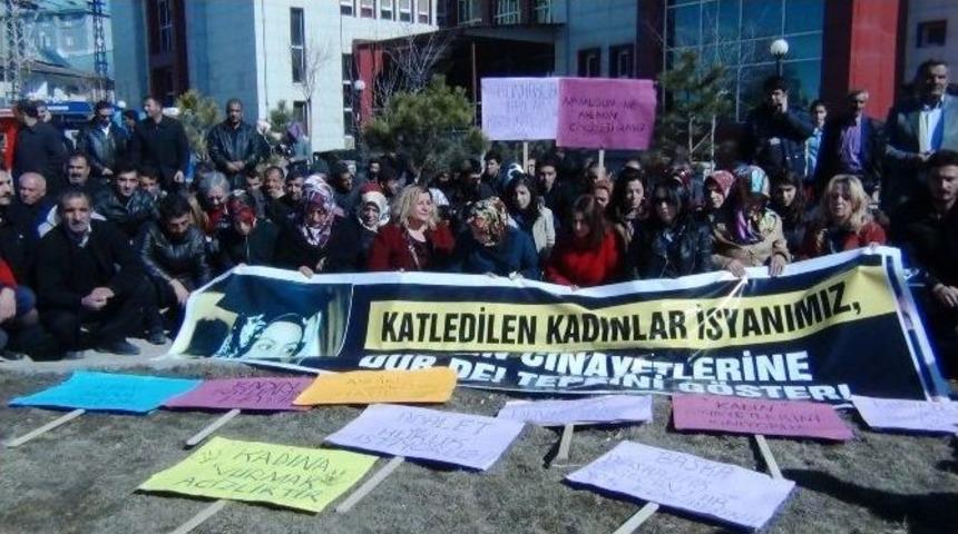 Erciş&rsquo;te B&uuml;şra &Ccedil;ift&ccedil;i&rsquo;nin &Ouml;ld&uuml;r&uuml;lmesi Bir Kez Daha Kınandı