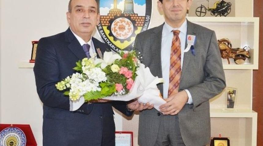 Vergi Dairesi Başkanı &Uuml;nver&rsquo;den Konesob&rsquo;a Ziyaret