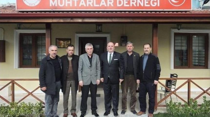 Cihan Sara&ccedil;&rsquo;tan Muhtarlar Derneğine Ziyaret