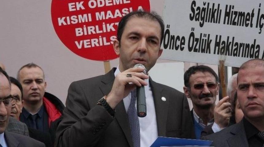 Sağlık &Ccedil;alışanları Yıpranma Payı Ve Ek &Ouml;deme İstiyor