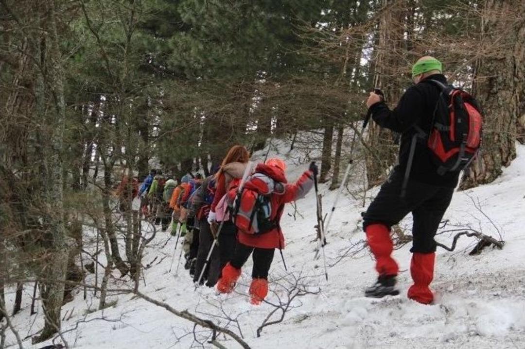Kardelen Fotoğrafı İ&ccedil;in Bin 200 Metreye Tırmandılar