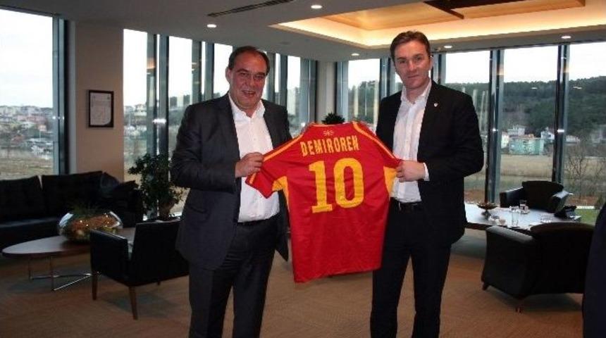 Makedonya Futbol Federasyonu Başkanı’ndan Demirören’e Ziyaret