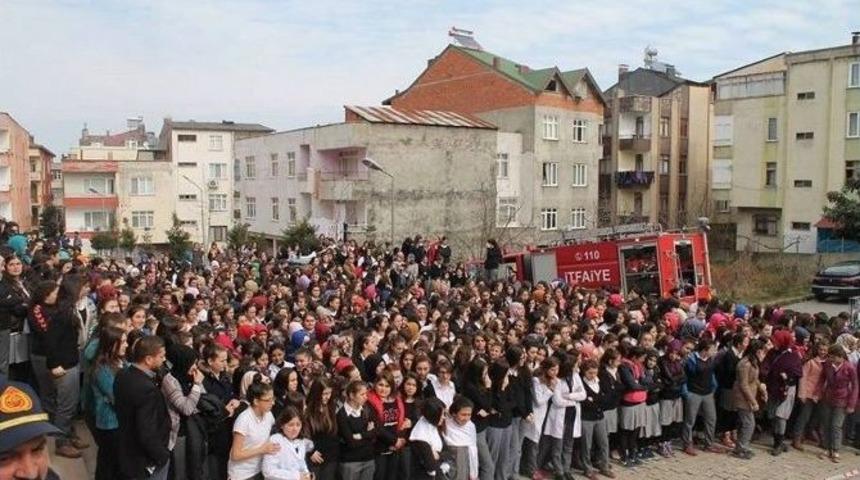 İtfaiyeden Okullarda Tatbikat