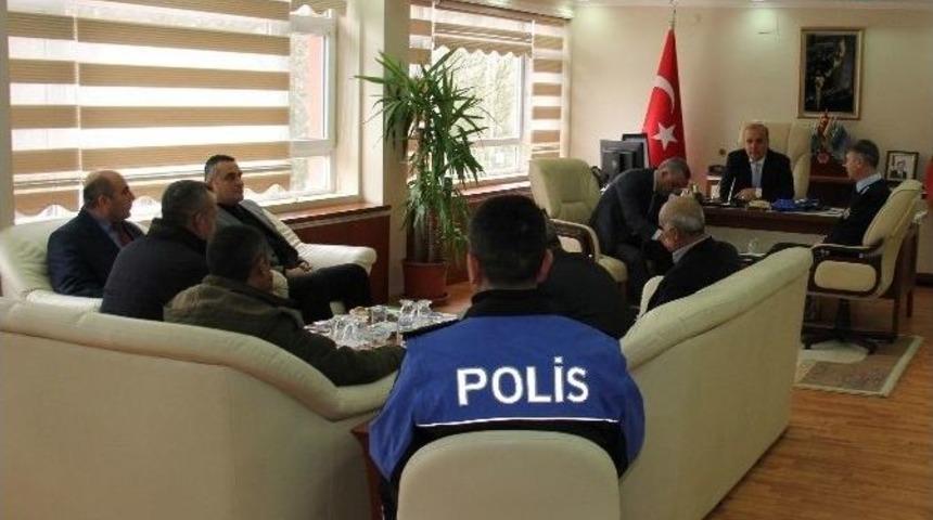 Emniyet Müdürü İşlek’in Muhtarlar İle Toplantıları Devam Ediyor