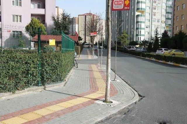 Engelliler İçin Parke Tretuarları Yeniden Düzenlendi