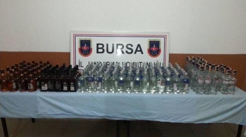 Bursa’da Sahte Ve Kaçak İçki Ele Geçirildi