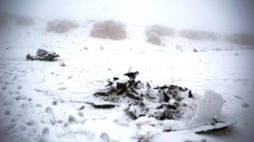 D&uuml;şen U&ccedil;akların Enkazı İş Makineleriyle Toplanıyor