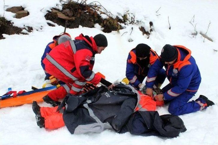 Umke Muğla Ekibinden Karda Tatbikat G1