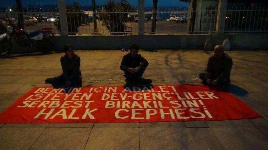 Zincirli Eyleme Polisten M&uuml;dahale...