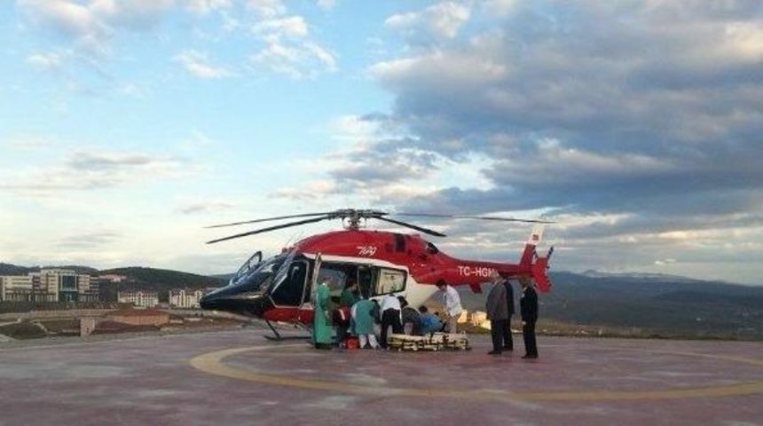 Hava Ambulansı Zat&uuml;rre Hastası İ&ccedil;in Havalandı