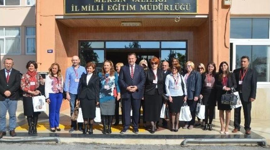 Ab Proje Heyeti İl Milli Eğitimi M&uuml;d&uuml;r&uuml; Koca&rsquo;yı Ziyaret Etti