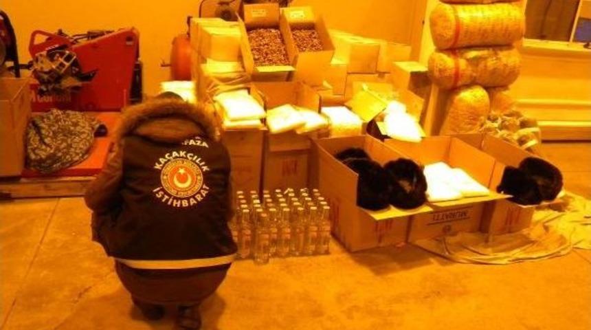 Hamzabeyli’De 1 Ton Kaçak Ceviz Içi Ele Geçti