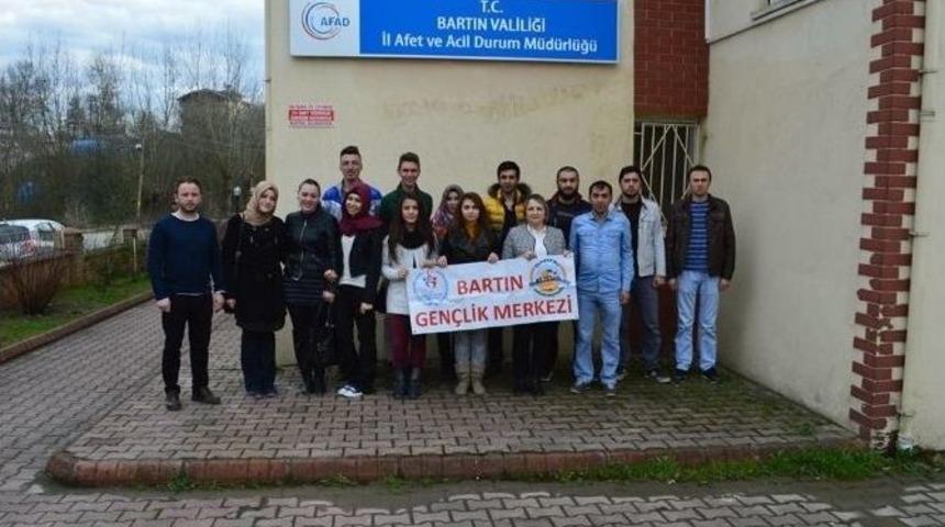 G&ouml;n&uuml;ll&uuml; Gen&ccedil;lerden Bartın Afad&rsquo;a Ziyaret