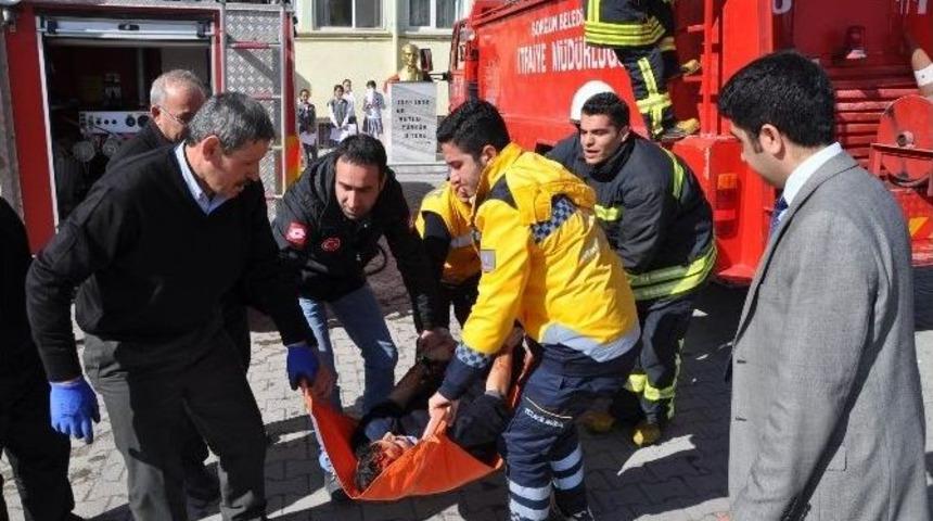 Sorgun&rsquo;da Yangın Tatbikatı Ger&ccedil;eği Aratmadı