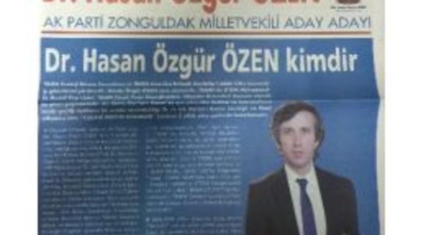 Milletvekili Aday Adayı Kendi Gazetesini Kendisi Yayınlıyor