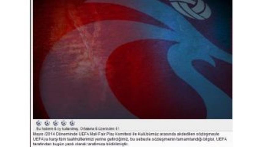 Trabzonspor: Uefa Mali Fair Play Koşullarını Yerine Getirdik