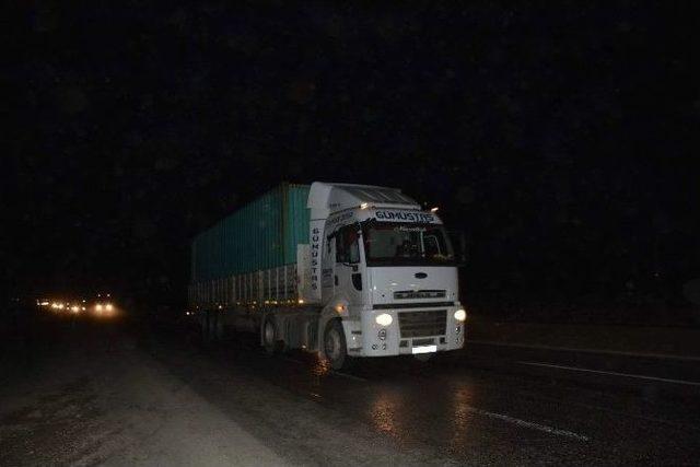 Yoğun Güvenlik Önlemleri Altında Tır Sevkiyatı