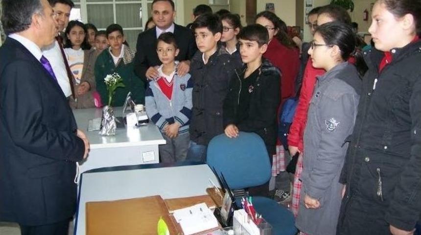 Beyşehir&rsquo;de Ortaokul &Ouml;ğrencilerinden Vergi Haftası Ziyareti