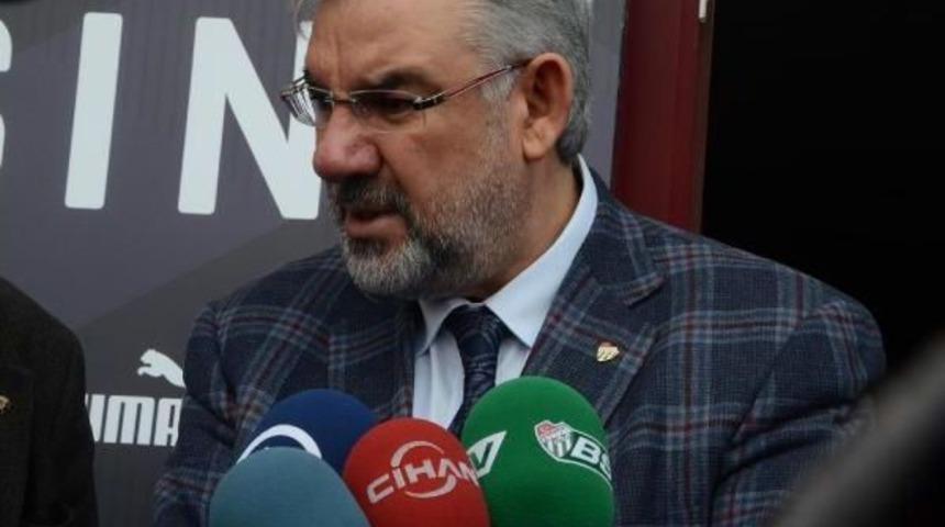 Bursasspor Başkanı B&ouml;l&uuml;kbaşı 14 Yabancıya Karşı