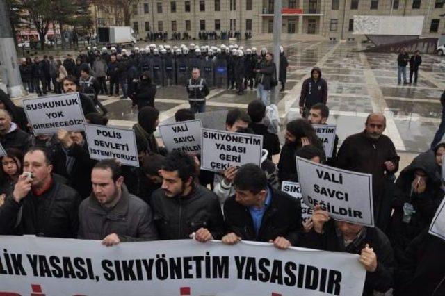 Eskişehir'de 'iç Güvenlik Yasa Tasarısı'nı Protesto Eden 200 Kişi Valiliğe Yürüdü