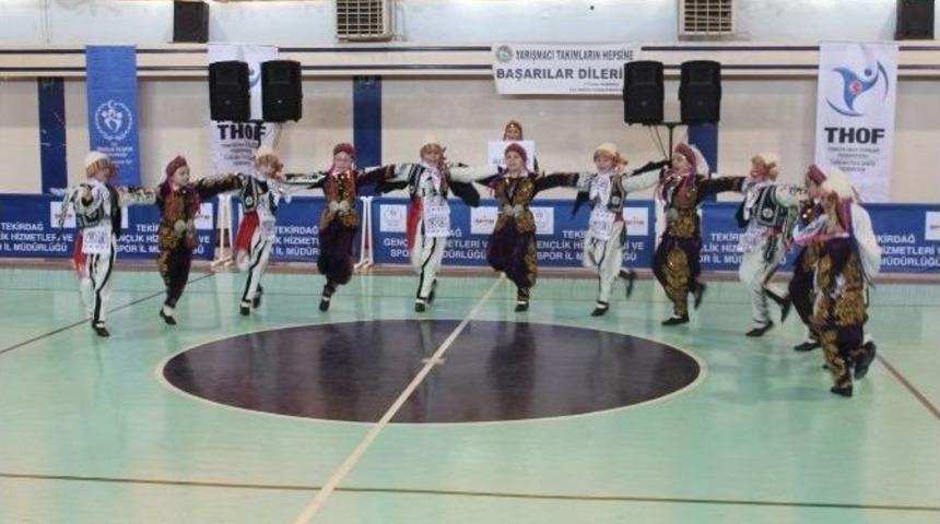 Tekirdağ&rsquo;da Halk Oyunları Yarışması Yapıldı