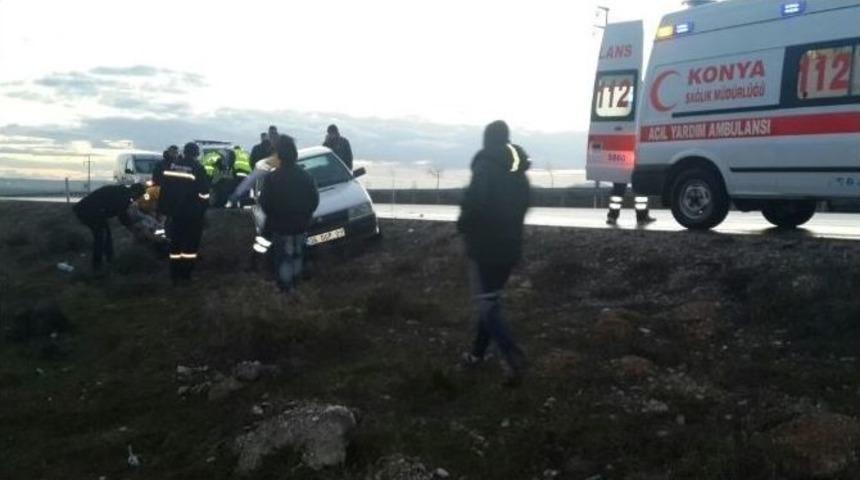 Kulu&rsquo;da Trafik Kazası: 1 Yaralı